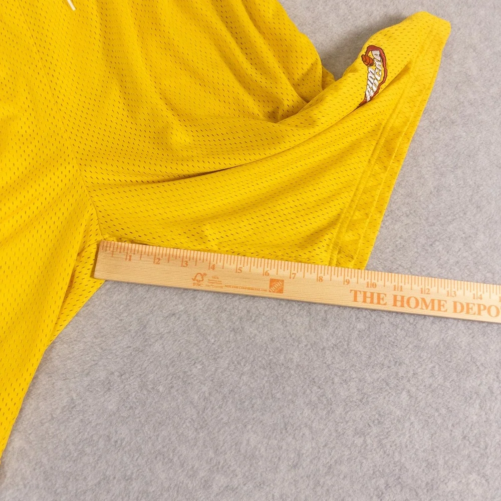 Rim Rocka Mens XXL Yellow Mesh Basketball Shorts Athletic Gym Streetwear